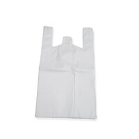 Vest carrier bags high density white